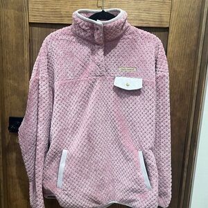 Simply Southern Sherpa Pink Pullover
